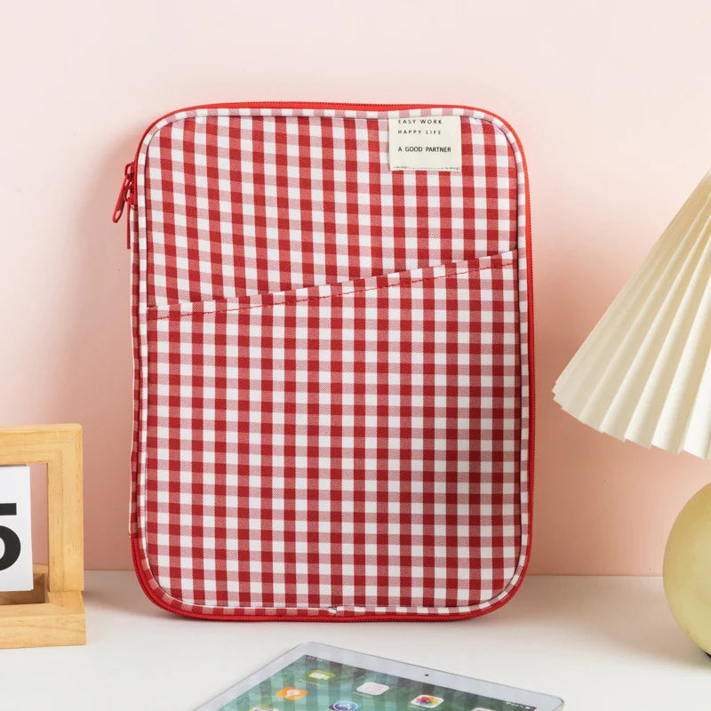 CowLost | grid-cases-tablet-sleeve-bag-7-9-12-9-inch-handbag-for-ipad-pro-samsung-xiaomi |23