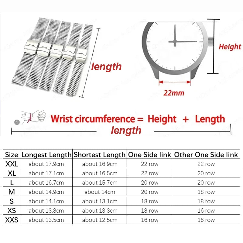 CowLost | product_id-stainless-steel-shark-mesh-watchband-for-seiko-18-22mm-adjustable-diving-buckle |6