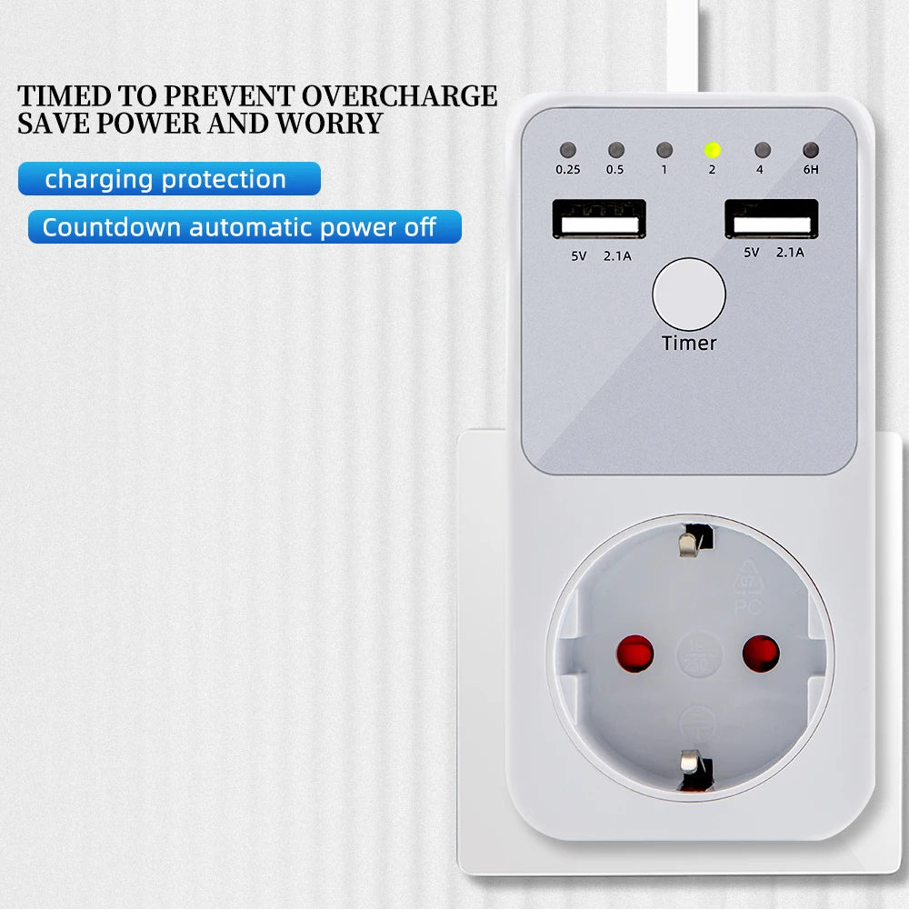 UD02 Digital Multifunction Timer Socket Surge Protector Power Saving Relay Switch EU US FR UK Plug