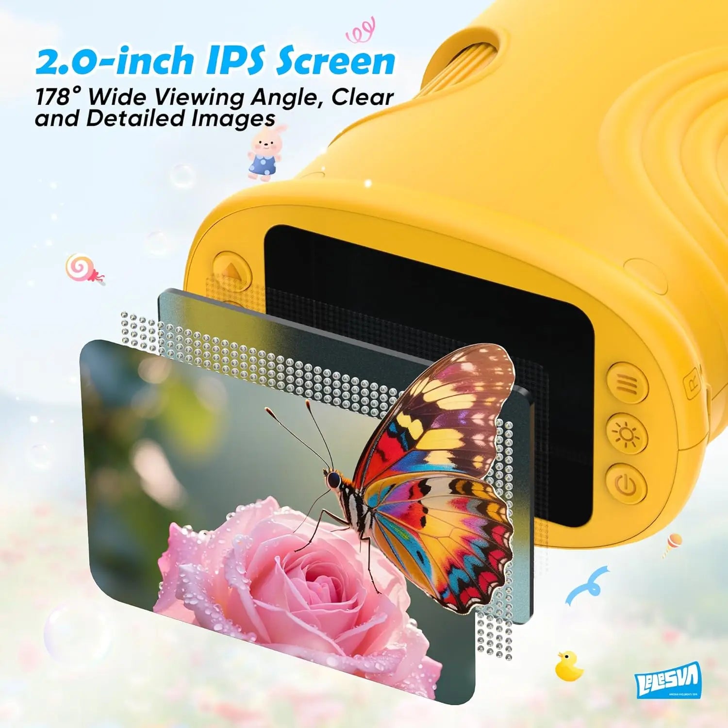 1000X Pocket Microscope for Kids with 4K 2.0" Screen