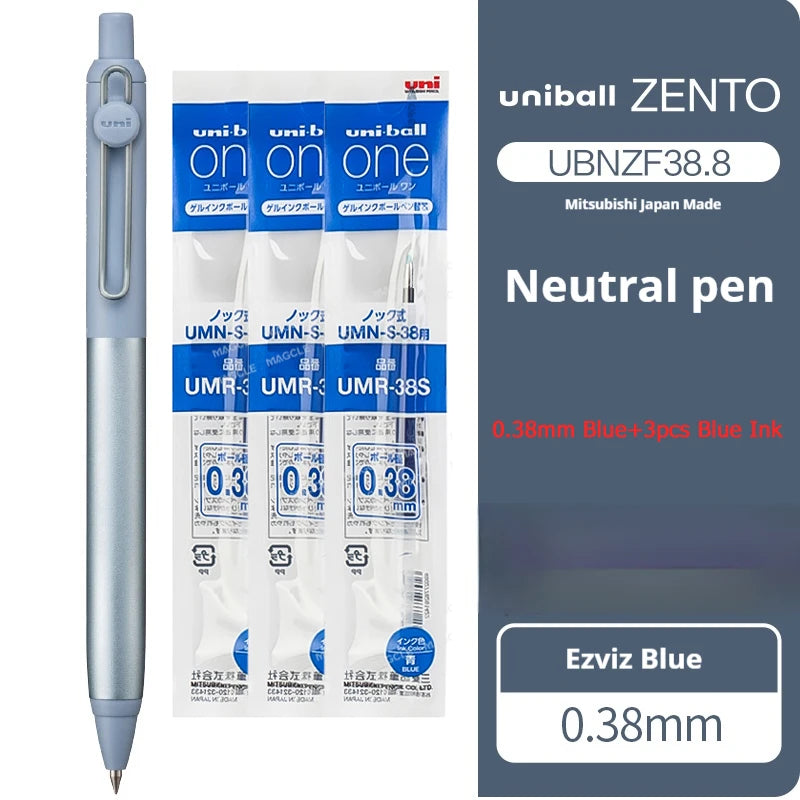 CowLost | product_id-uni-zento-flow-metal-grip-gel-pen-0-38-0-5mm-black-ink-smooth-writing-for-business-journals |29