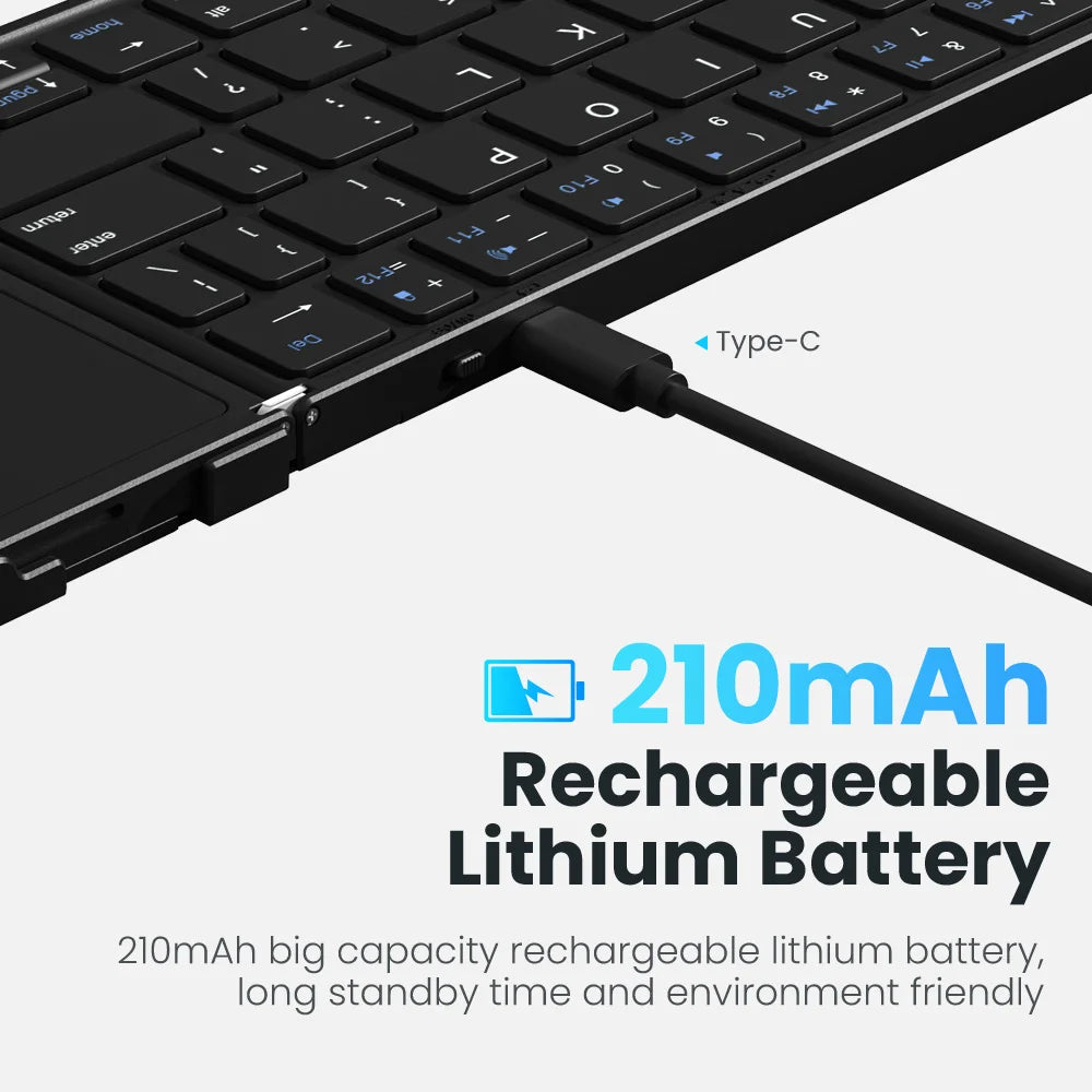 CowLost | folding-bluetooth-keyboard-with-touchpad-wireless-foldable-keyboard-with-pu-leather-for-ios-android-windows-support-3-devices |12