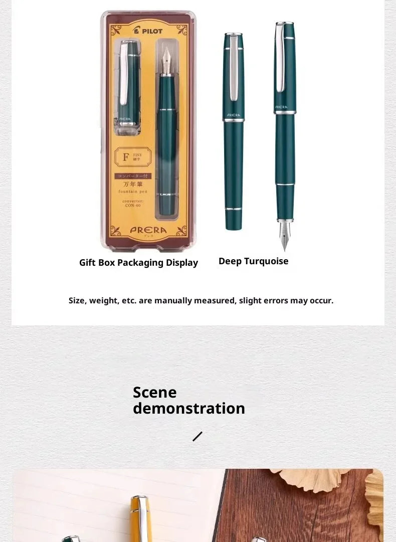 CowLost | product_id-japan-pilot-prera-limited-edition-fountain-pen-set-ergonomic-alloy-nib-0-5mm-includes-converter-ink-absorber |15