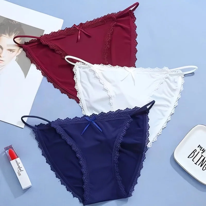 CowLost | product_id-sexy-brazilian-ice-silk-seamless-low-rise-briefs-for-women-m-xl-solid-colors |2