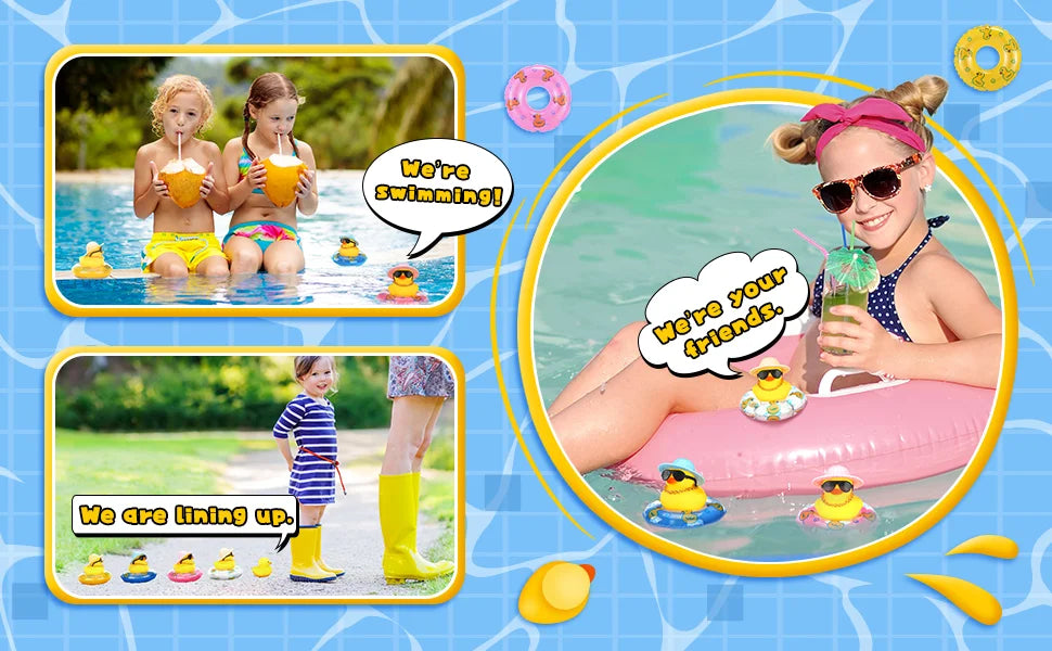 CowLost | product_id-24-pack-summer-rubber-duck-car-dashboard-decorations-with-mini-hat-and-swim-ring |9