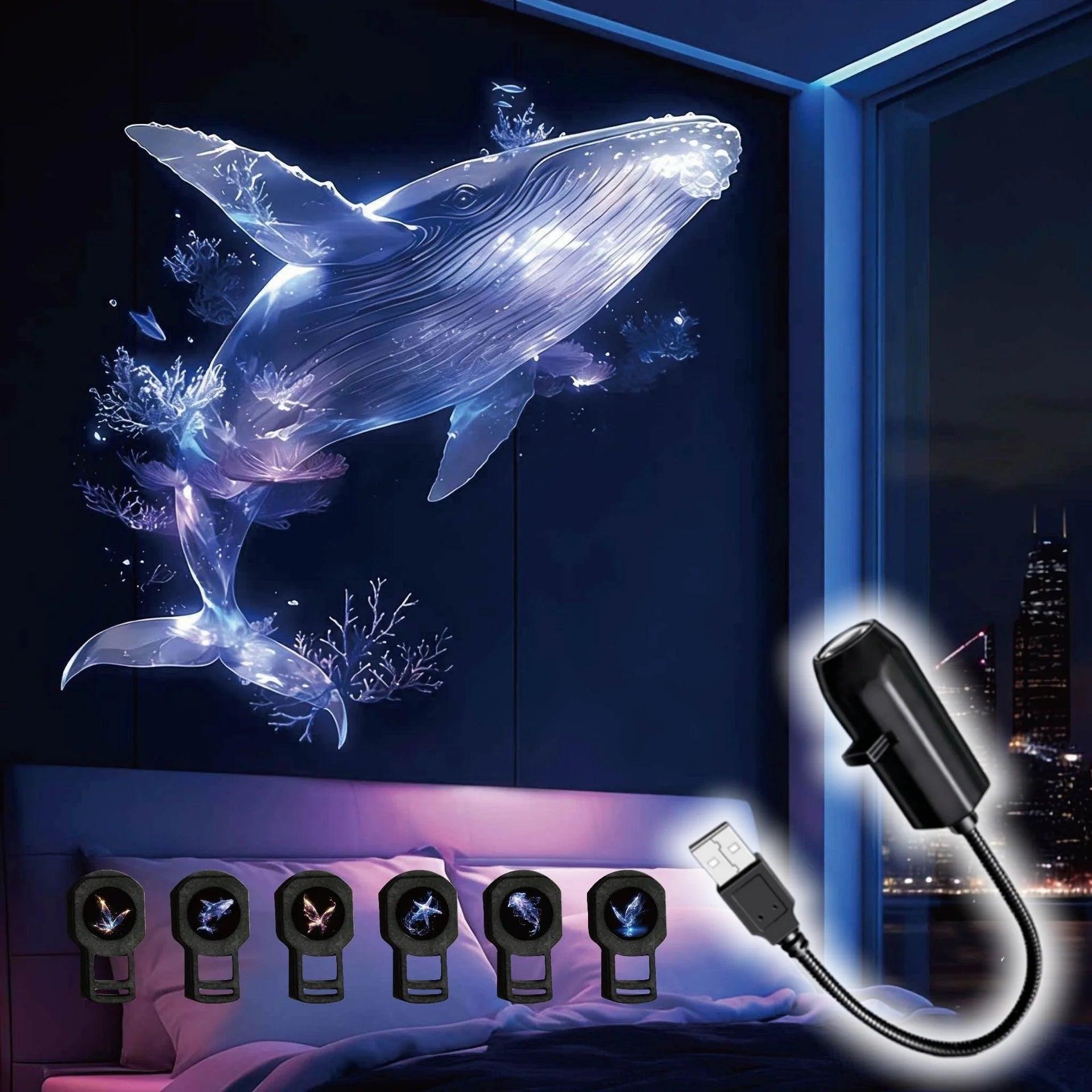 CowLost | product_id-usb-led-projector-lamp-with-whale-jellyfish-butterfly-night-light-for-room-decor-and-gifts |1
