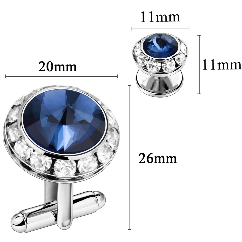 CowLost | clothing-accessories-hawson-royal-blue-gemstone-cufflinks-tuxedo-studs-set-for-men-formal-wear |22