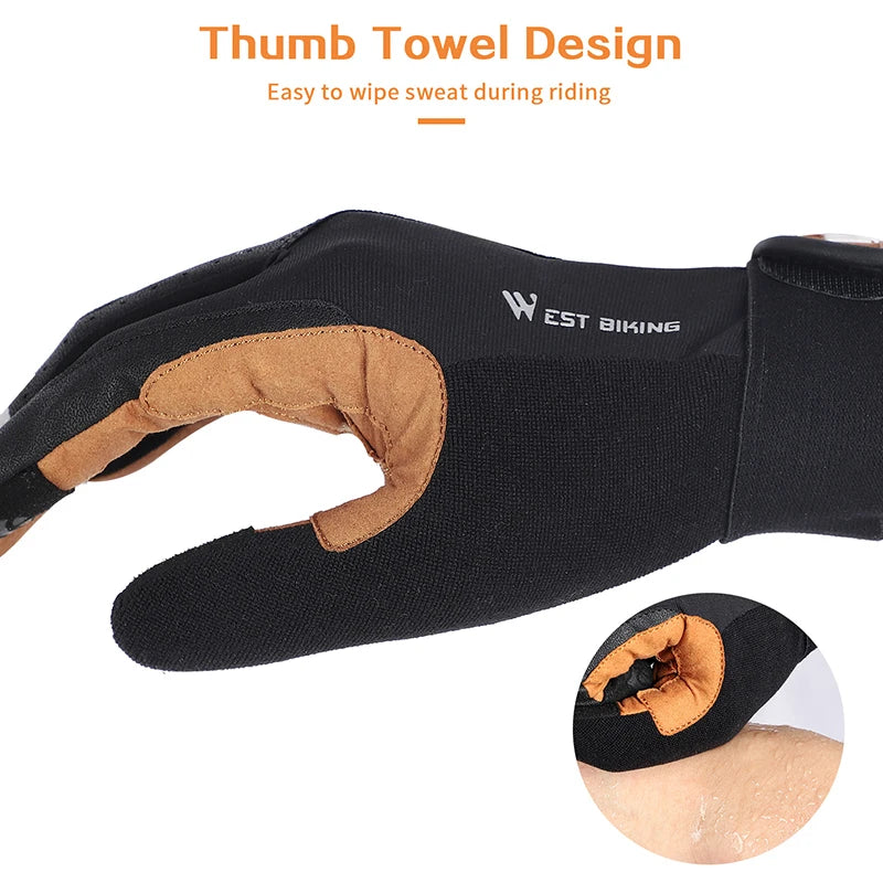 CowLost | west-biking-touch-screen-bicycle-gloves-motorcycle-men-women-full-finger-riding-racing-gym-fitness-cycling-mtb-road-sport-gloves |25