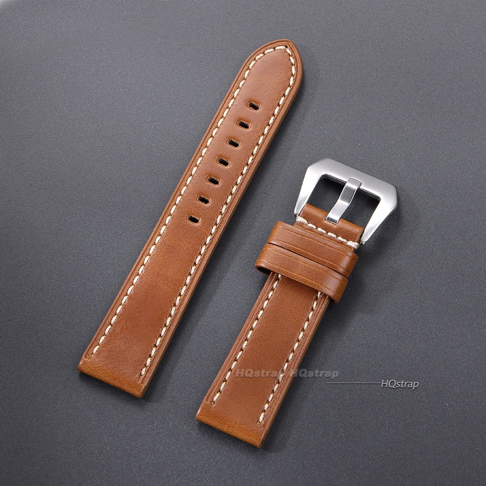 CowLost | product_id-handmade-crazy-horse-leather-watch-strap-20-26mm-for-panerai-vintage-black-blue-brown |11