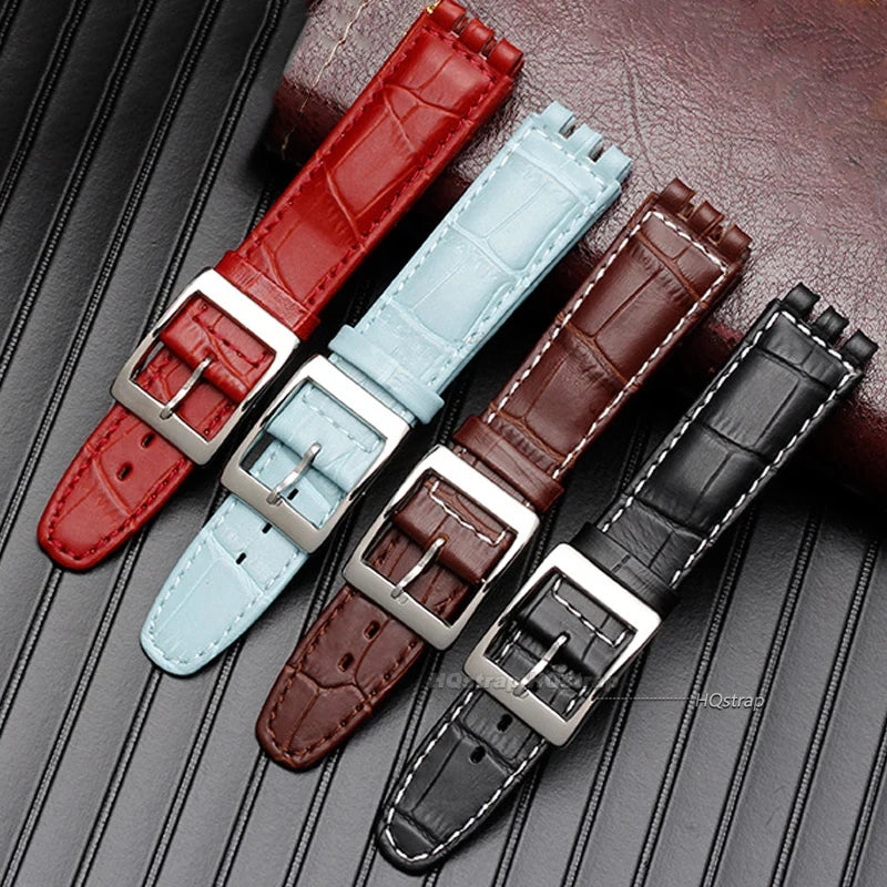 CowLost | product_id-hqstrap-genuine-leather-sweatproof-watch-strap-17mm-19mm-for-swatch-unisex |20