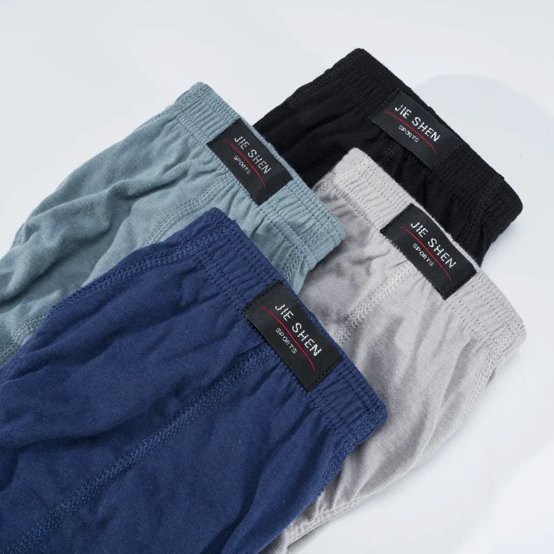 CowLost | men-solid-cotton-briefs-panties-plus-size-xl-5xl-underwear-briefs |3