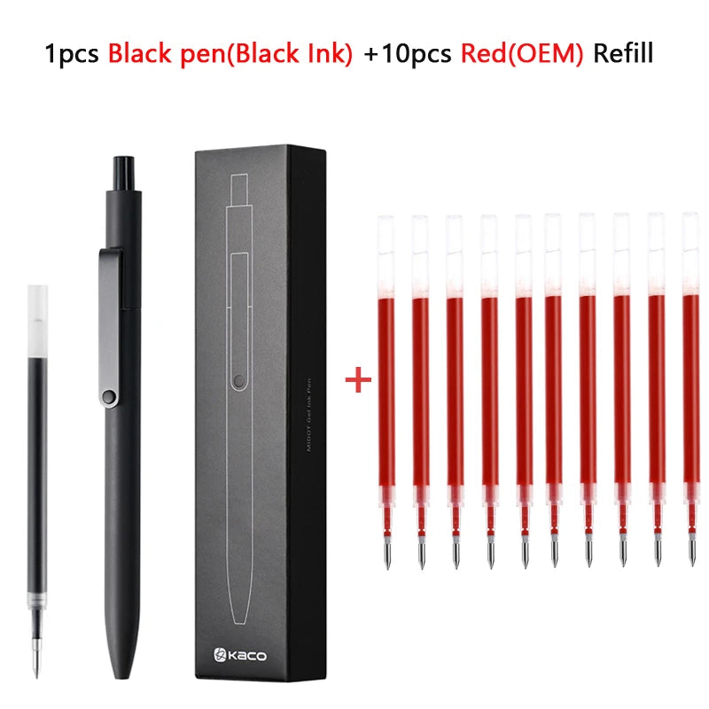 CowLost | product_id-kaco-midot-0-5mm-black-gel-ink-pen-quick-dry-metal-clip-premium-design |20