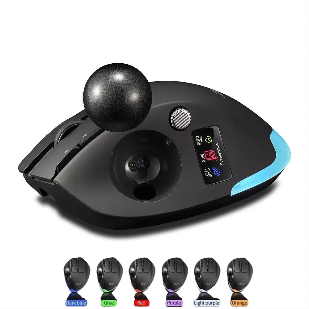 CowLost | product_id-jomaac-tri-mode-wireless-ergonomic-trackball-mouse-with-8-programmable-buttons-rgb-backlight-display-screen |1