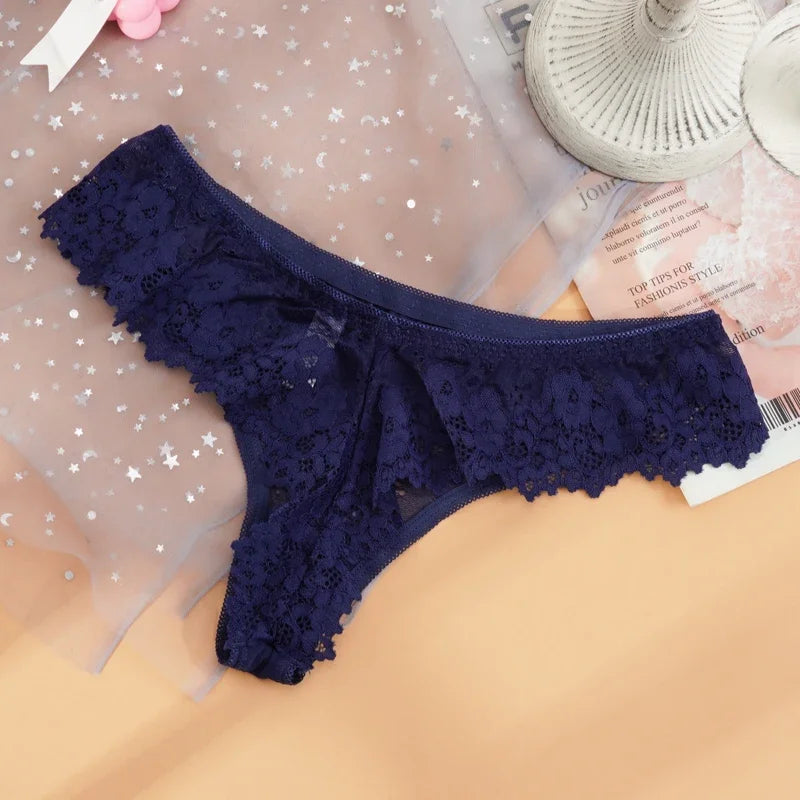 CowLost | women-sexy-lace-g-string-briefs-temptation-low-waist-thongs |9