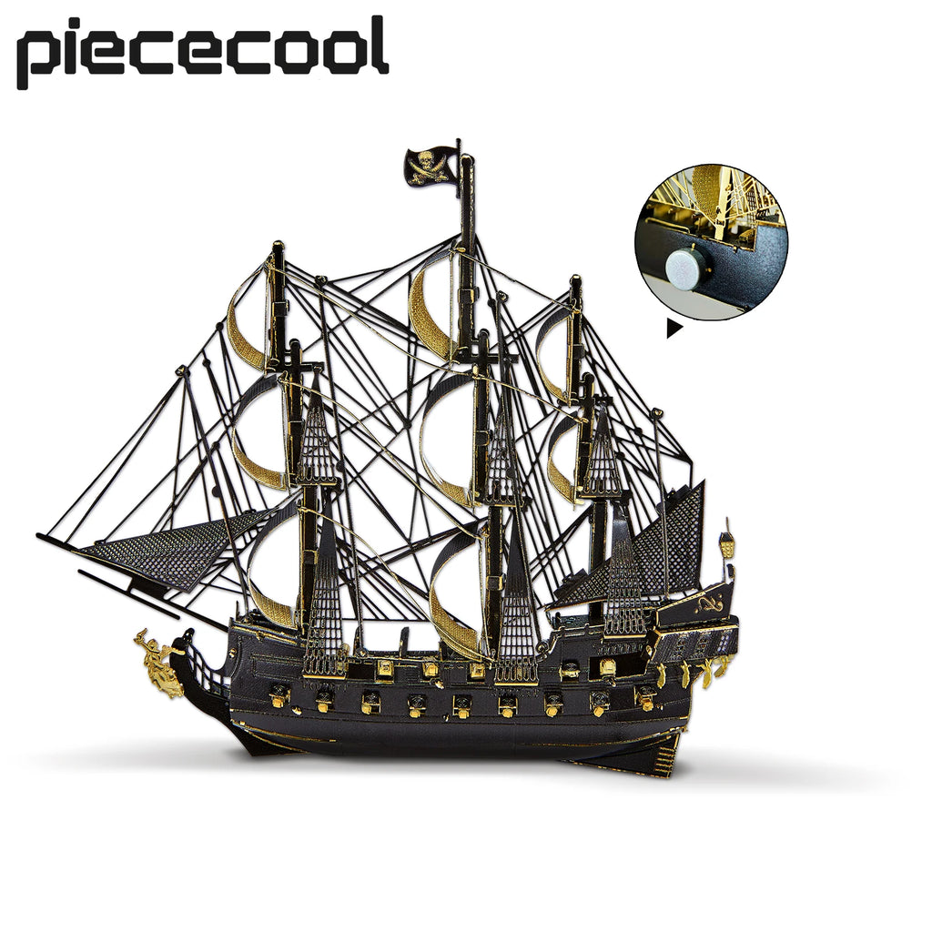 CowLost | fencing-barriers-piececool-3d-metal-model-kit-the-black-pearl-refrigerator-magnet-puzzle |1