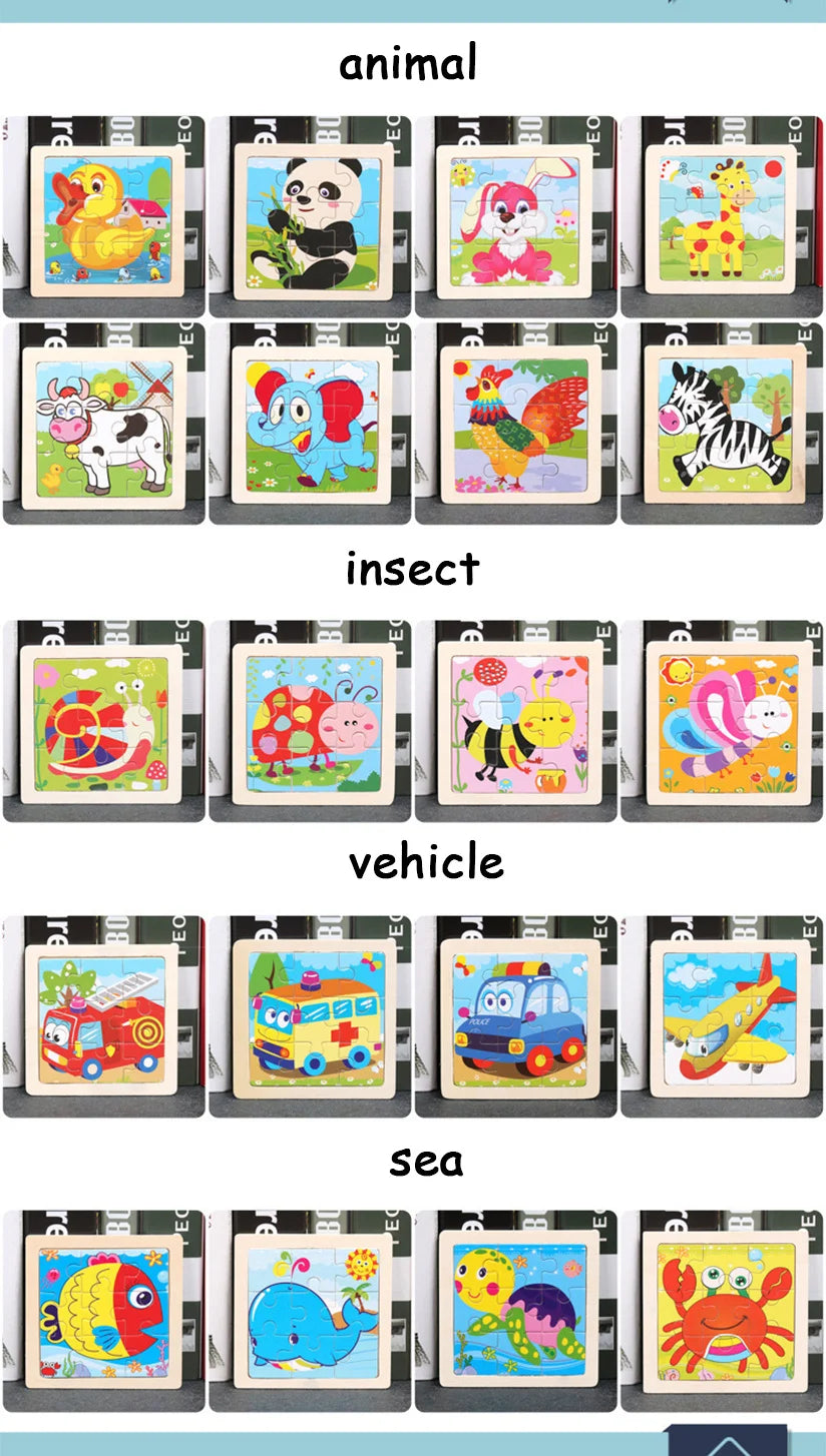 CowLost | fencing-barriers-11x11cm-3d-wooden-baby-puzzle-toy-educational-tangram |13