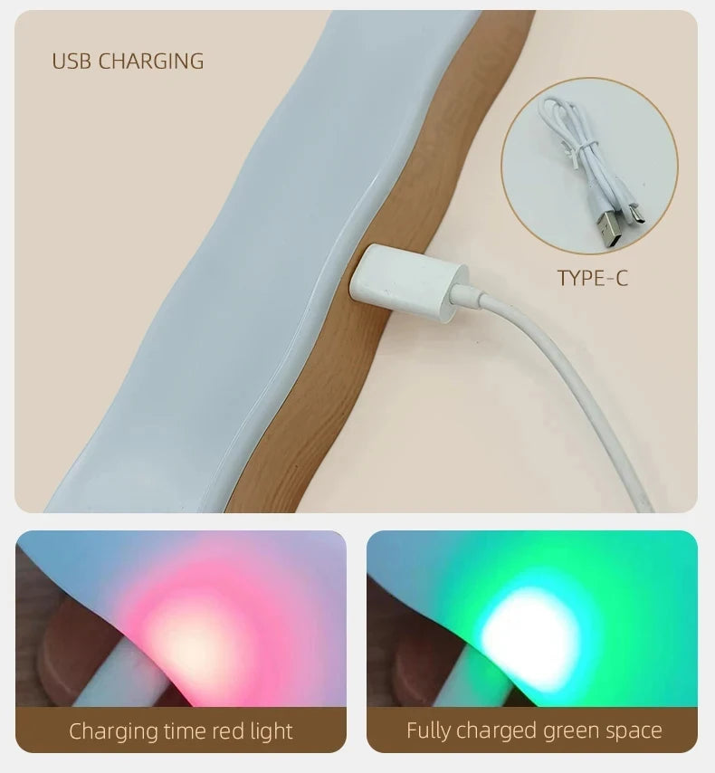 CowLost | product_id-wooden-led-rechargeable-magnetic-wall-night-light-with-mirror-and-touch-switch-for-bedroom-bedside |13