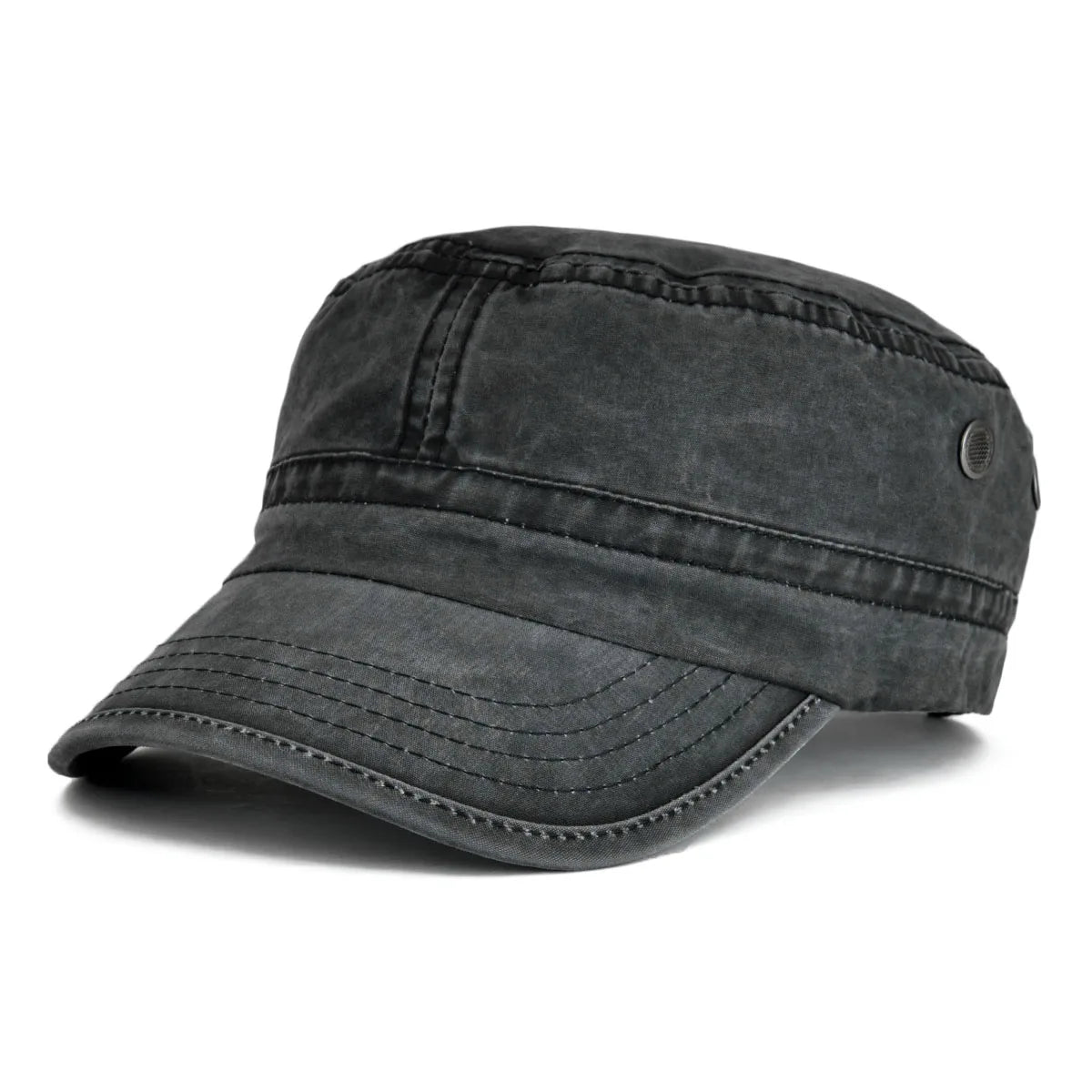 CowLost | voboom-denim-army-cap-men-washed-cotton-bucket-hat |14