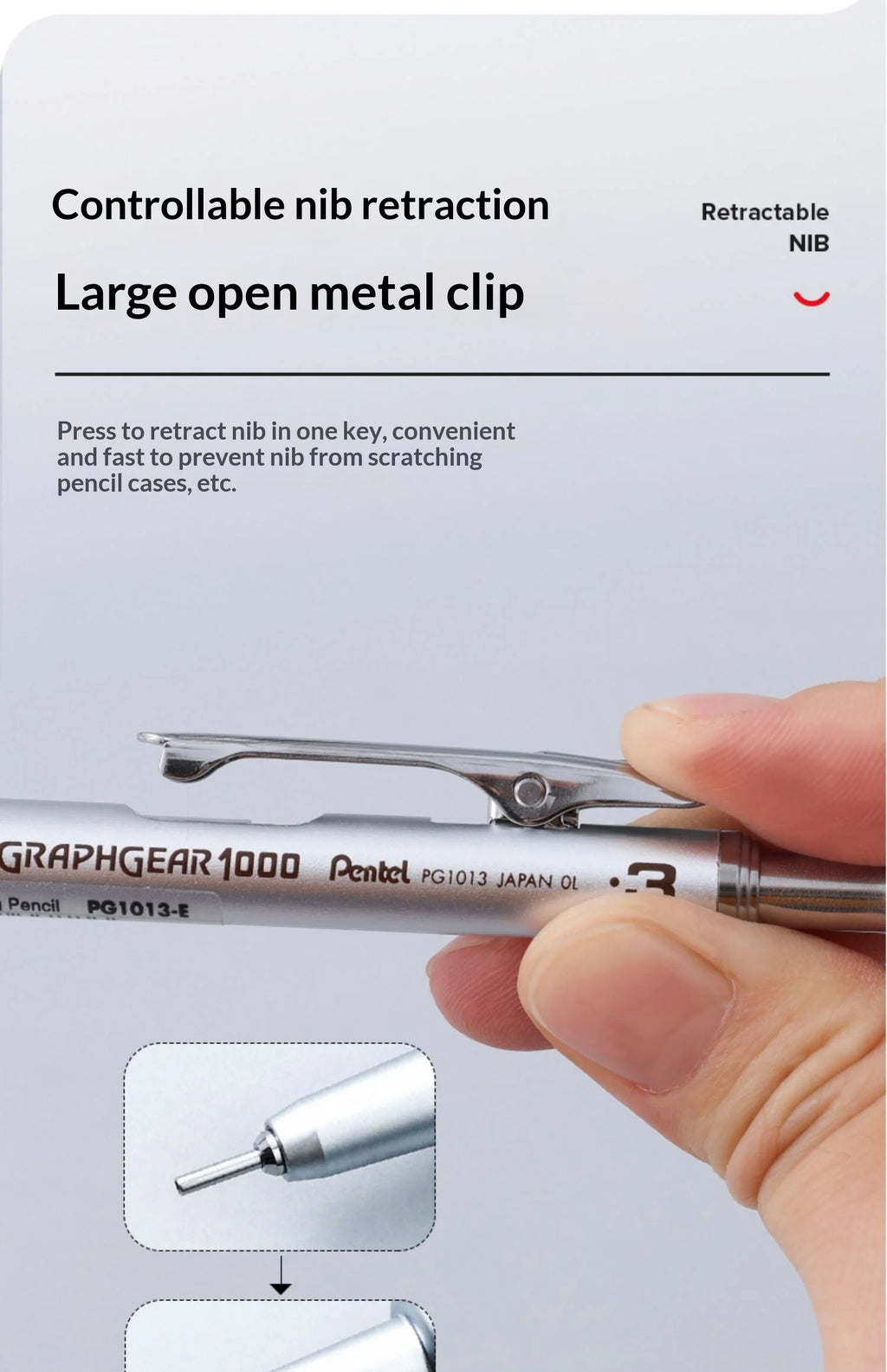 CowLost | product_id-pentel-pg1000-metal-mechanical-drafting-pencil-0-3-0-9mm-low-center-gravity-for-architects-and-artists |14