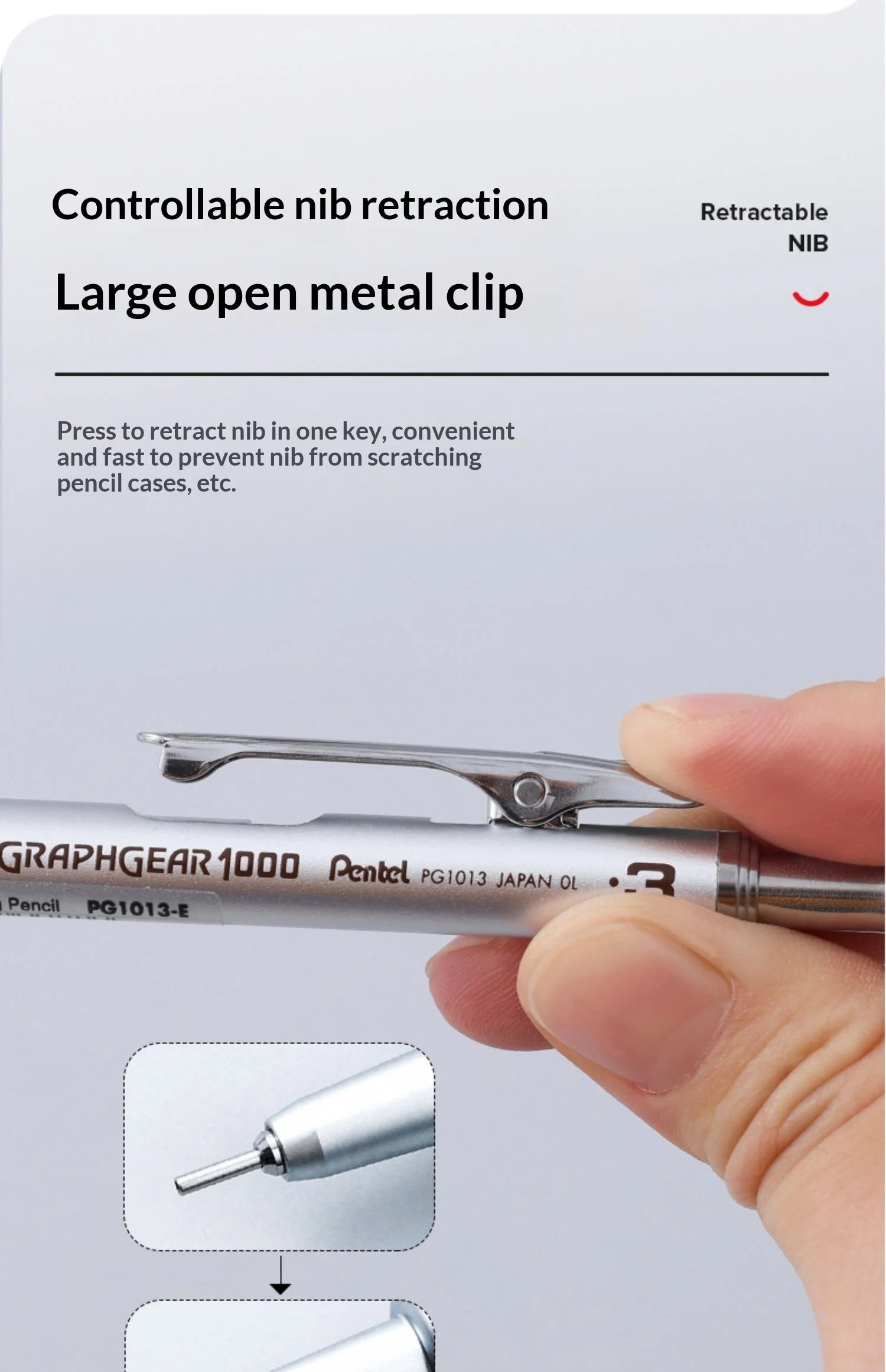 CowLost | product_id-pentel-pg1000-metal-mechanical-drafting-pencil-0-3-0-9mm-low-center-gravity-for-architects-and-artists |14