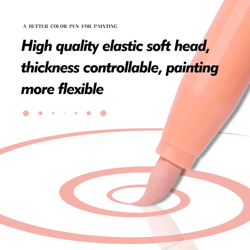 CowLost | markers-product_id-12-colors-skin-tone-acrylic-markers-waterproof-soft-brush-pens-for-figure-painting |5