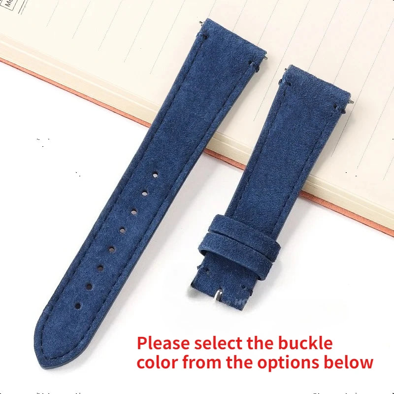 CowLost | product_id-vintage-brown-suede-leather-quick-release-watch-strap-20mm-22mm-unisex |12