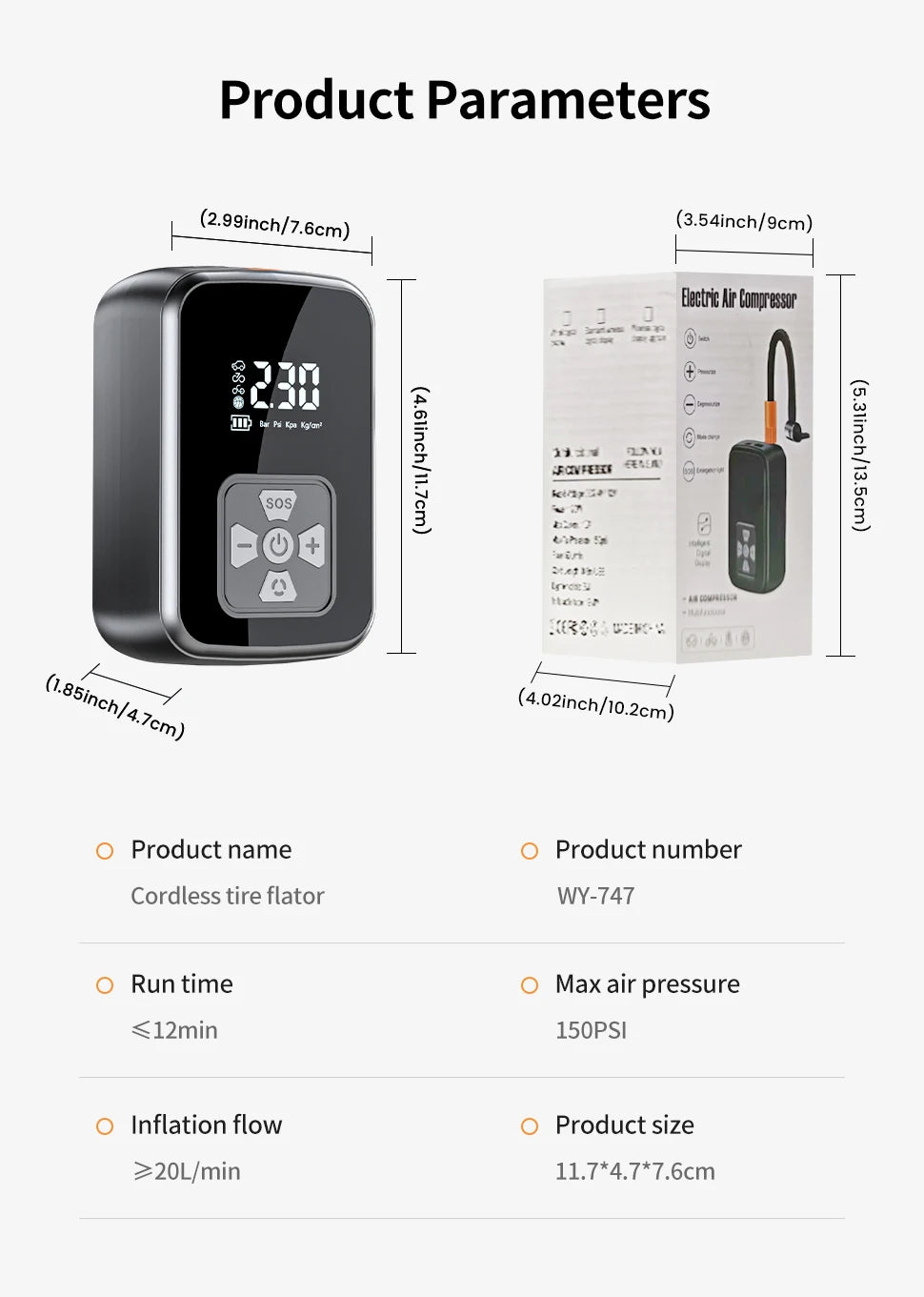 CowLost | product_id-yiju-portable-digital-electric-tire-inflator-pump-for-car-motorcycle-bicycle |19