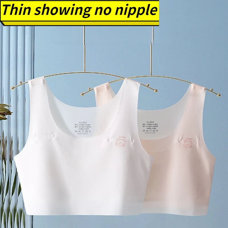 CowLost | product_id-wireless-solid-color-sports-tube-top-training-bra-for-teenage-girls-comfortable |2