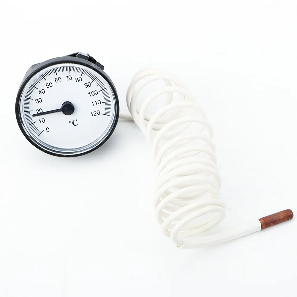 Expansion Thermometer with 1.2m Probe -40~40℃/0~120℃ Embedded for Cold Chain & Hot Spring Use