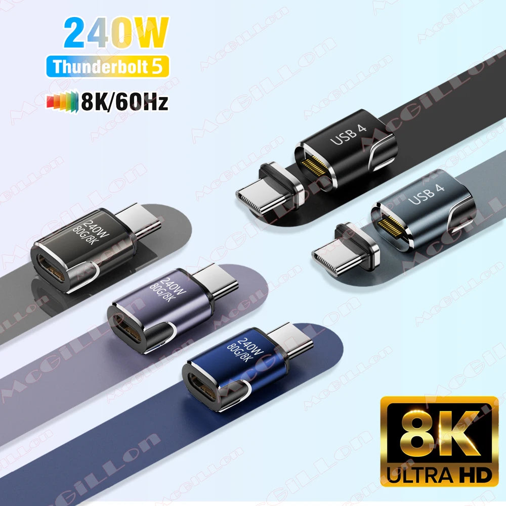 CowLost | product_id-usb4-thunderbolt-5-magnetic-usb-c-to-usb-c-adapter-240w-pd-fast-charging-80gbps-8k-60hz |1