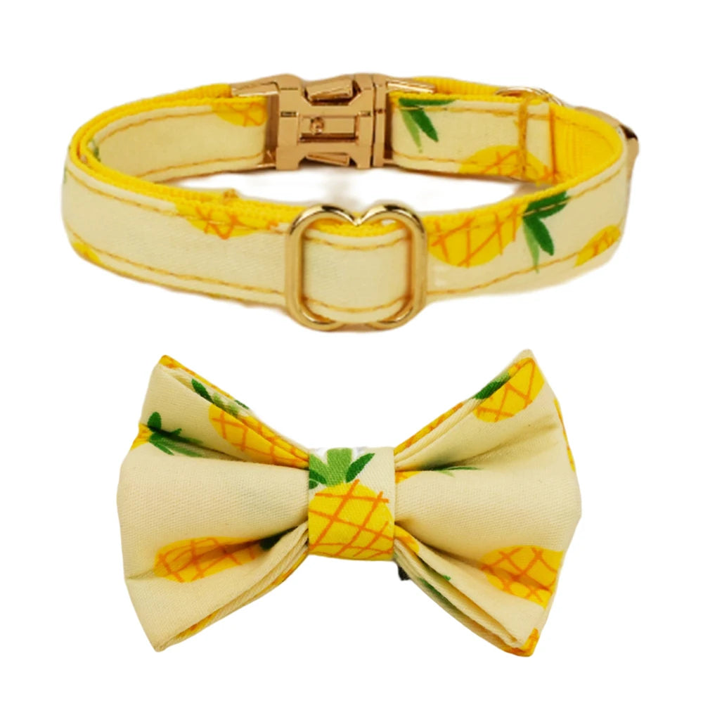 CowLost | cat-furniture-adjustable-cat-collar-with-bowknot-and-safety-release |15