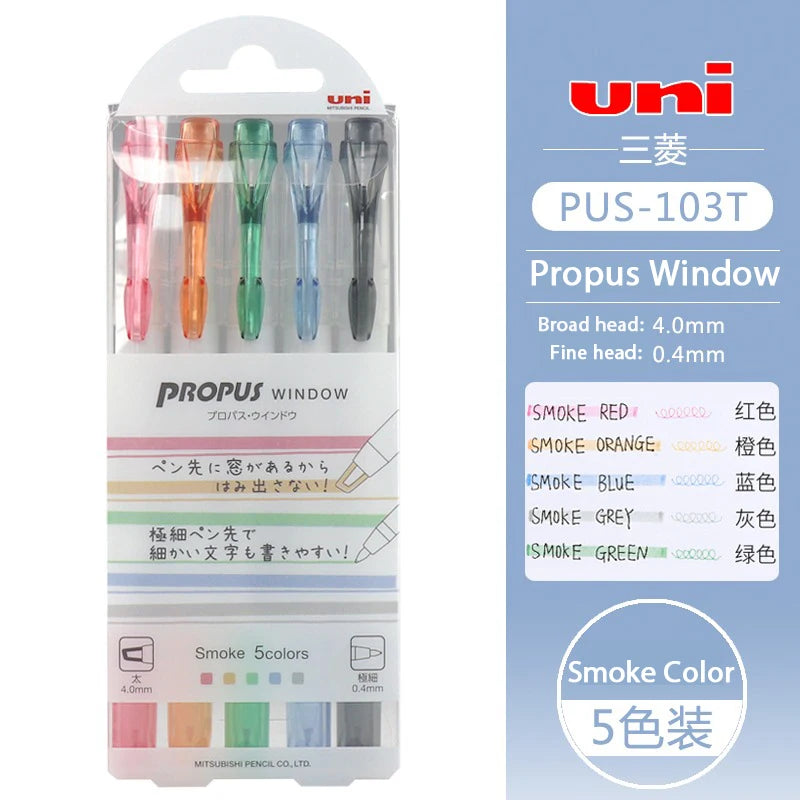 CowLost | product_id-japanese-uni-propus-window-highlighter-pen-103t-102t-double-head-no-smudging-art-marker |16