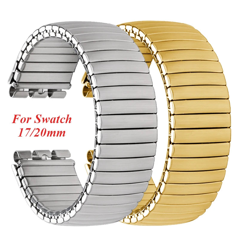 CowLost | product_id-17mm-20mm-elastic-stainless-steel-expansion-watch-band-for-swatch-unisex |1