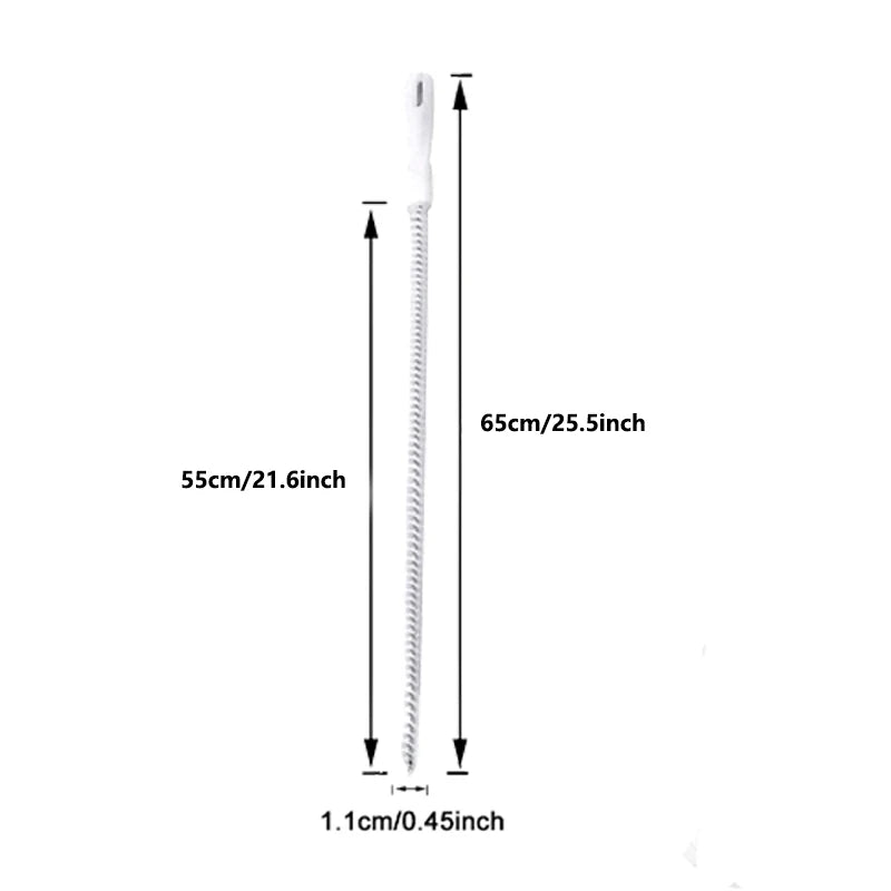 1/2pcs Long Clean Brush Sink Pipe Dredging Brush Clog Hole Remover