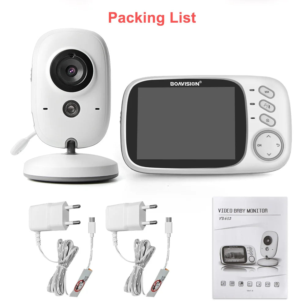 CowLost | 3-2-inch-color-lcd-wireless-video-baby-monitor-night-vision-5m-nanny-monitor-bebek-lullabies-surveillance-security-camera-vb603 |18