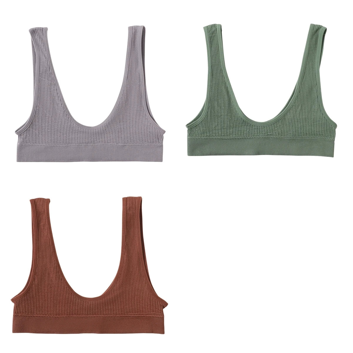 CowLost | product_id-3pcs-seamless-wireless-push-up-u-shape-bras-for-women-comfort-sport |31