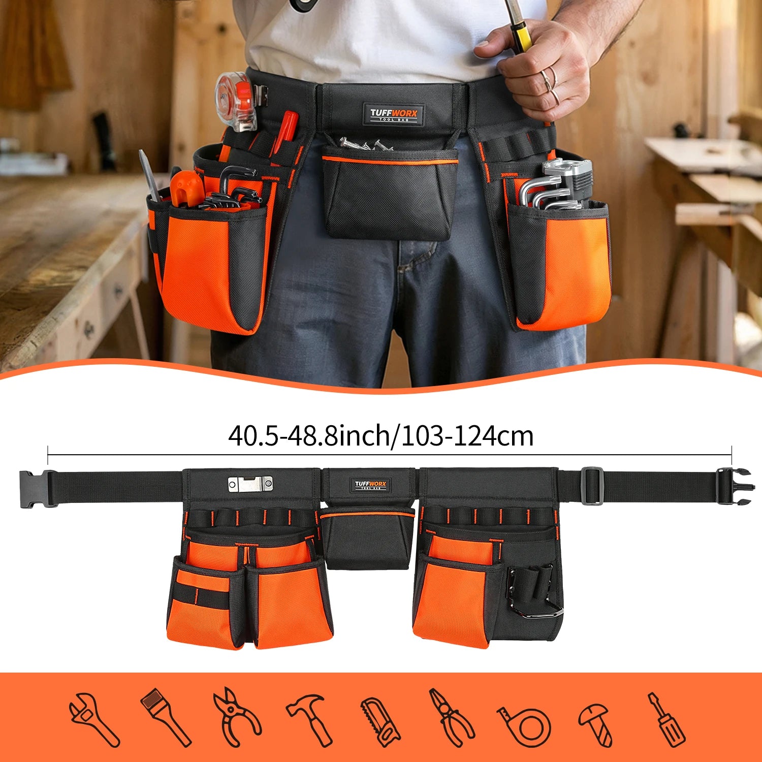 CowLost | product_id-adjustable-tool-belt-for-men-nail-holster-utility-waist-holder-for-contractors-and-mechanics |1