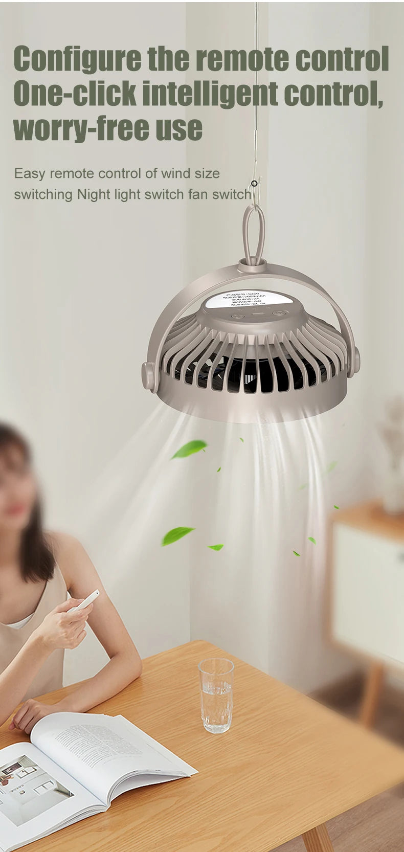 CowLost | product_id-usb-rechargeable-tripod-desk-fan-with-air-cooling-blower-and-night-light-for-camping-and-ceiling-use |11