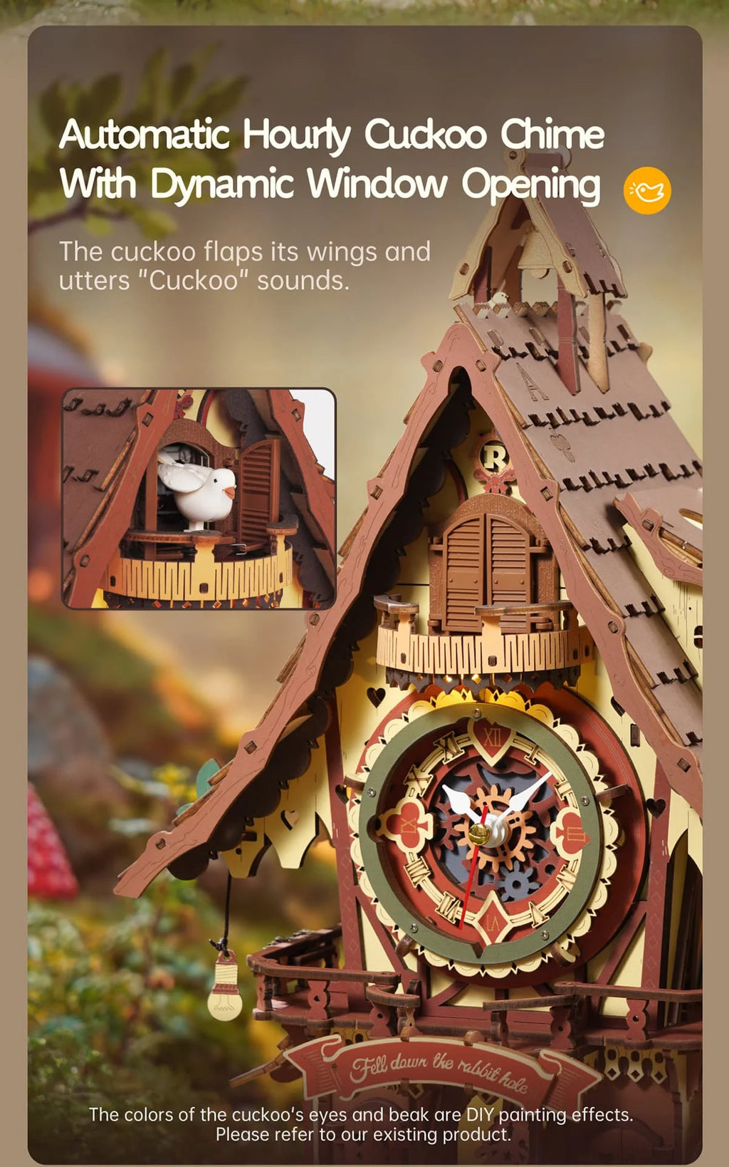 CowLost | fencing-barriers-robotime-rokr-mechanical-3d-wooden-cuckoo-clock-puzzle |9