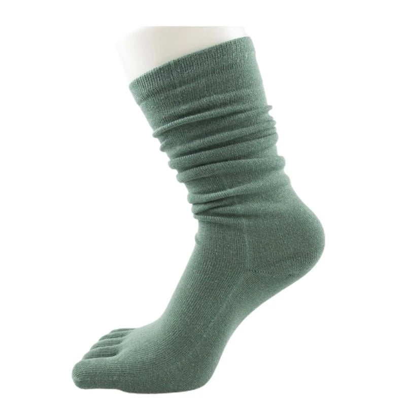 CowLost | product_id-women-s-autumn-breathable-cotton-five-finger-long-tube-toe-socks |18