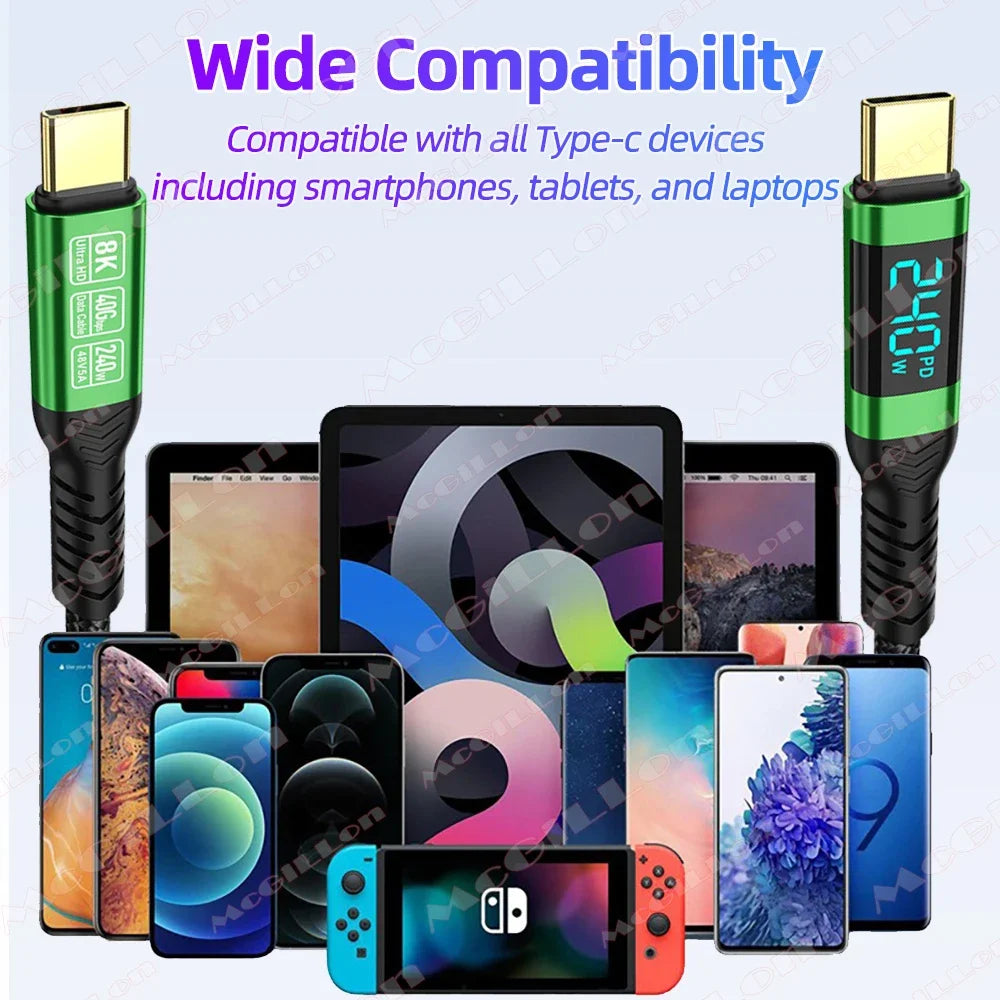CowLost | product_id-240w-usb-c-to-usb-c-cable-8k-60hz-40gbps-pd-3-1-fast-charging-for-macbook-pro-xiaomi-samsung-laptop |15