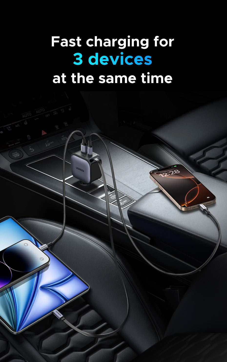 CowLost | ugreen-usb-type-c-car-charger-pd145w-90w-60w-retractable-cable |17