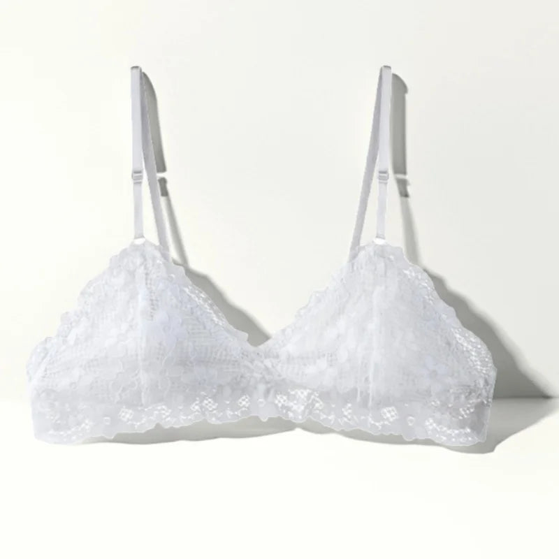 CowLost | product_id-wireless-lace-push-up-backless-bralette-for-women-non-wire-solid-color-bra |2