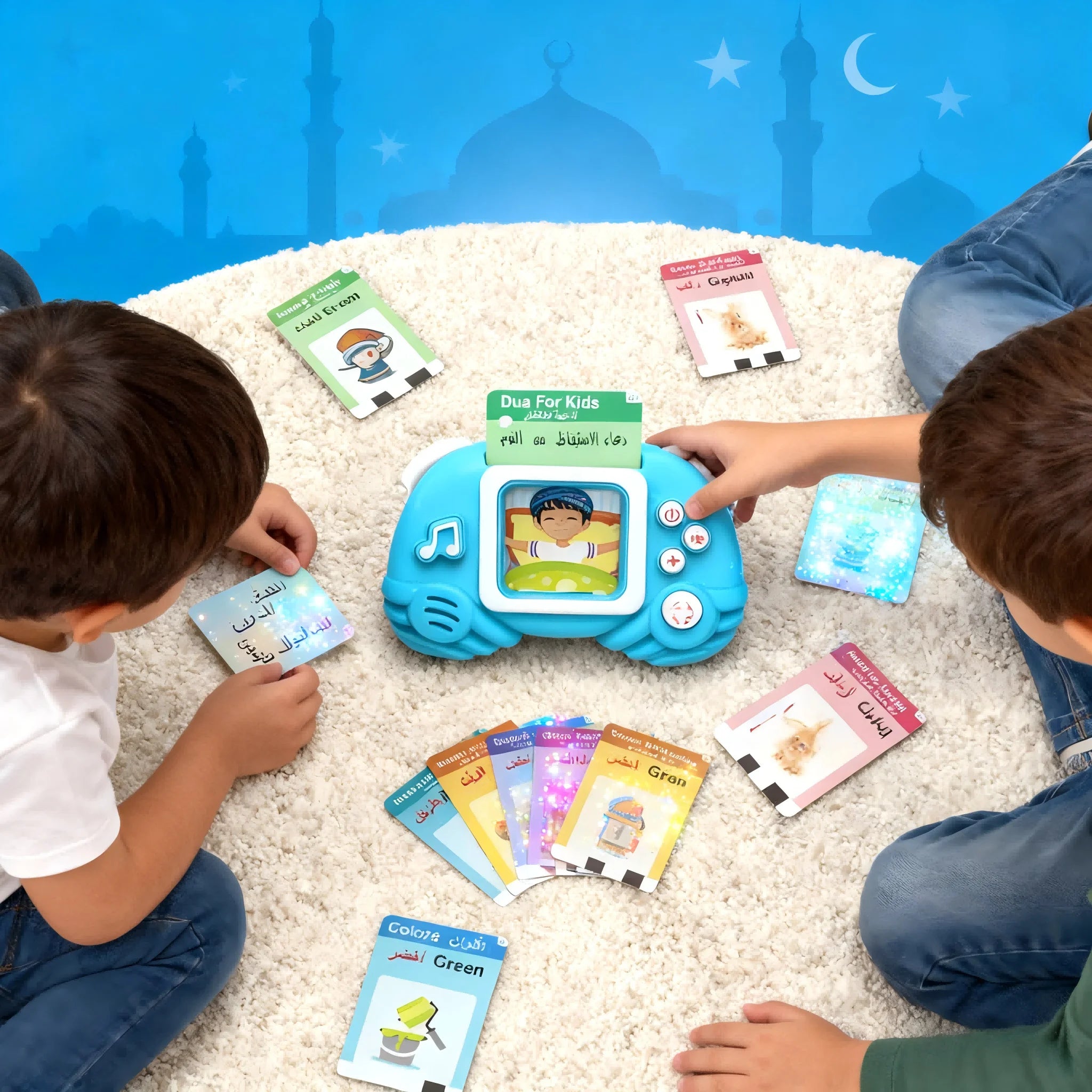 Talking Flash Cards for Kids Early Learning Montessori Language Teaching Toy