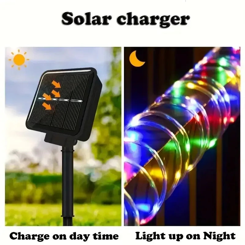 CowLost | light-ropes-strings-product_id-solar-led-rope-fairy-tube-lights-outdoor-waterproof-8-mode-lawn-garden-decoration |3