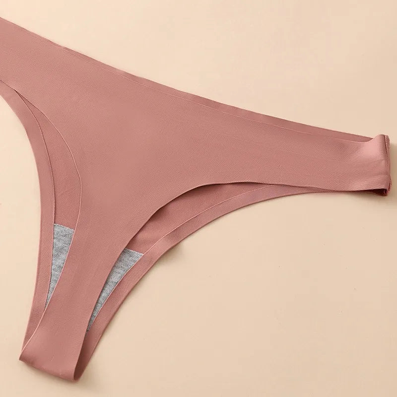 CowLost | product_id-seamless-women-s-ice-silk-breathable-thong-g-string-solid-color-lingerie |3