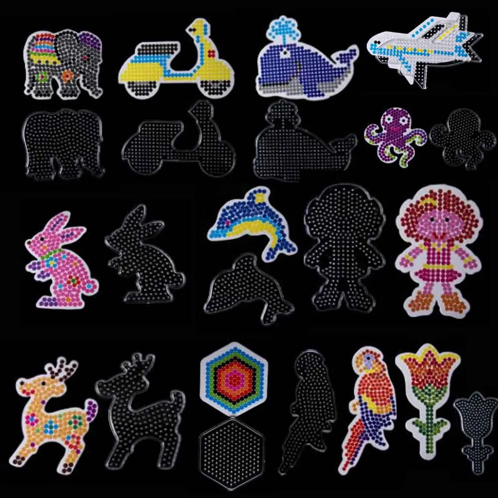5mm Hama Beads Plastic Stencil Template for Perler DIY Pixel Beads Pegboard Puzzle
