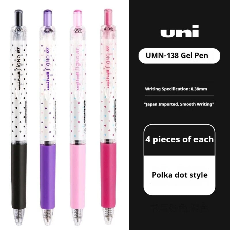 CowLost | product_id-uni-ball-signo-umn-138s-limited-polka-dot-gel-pen-0-38mm-retractable-fine-point-assorted-colors |61