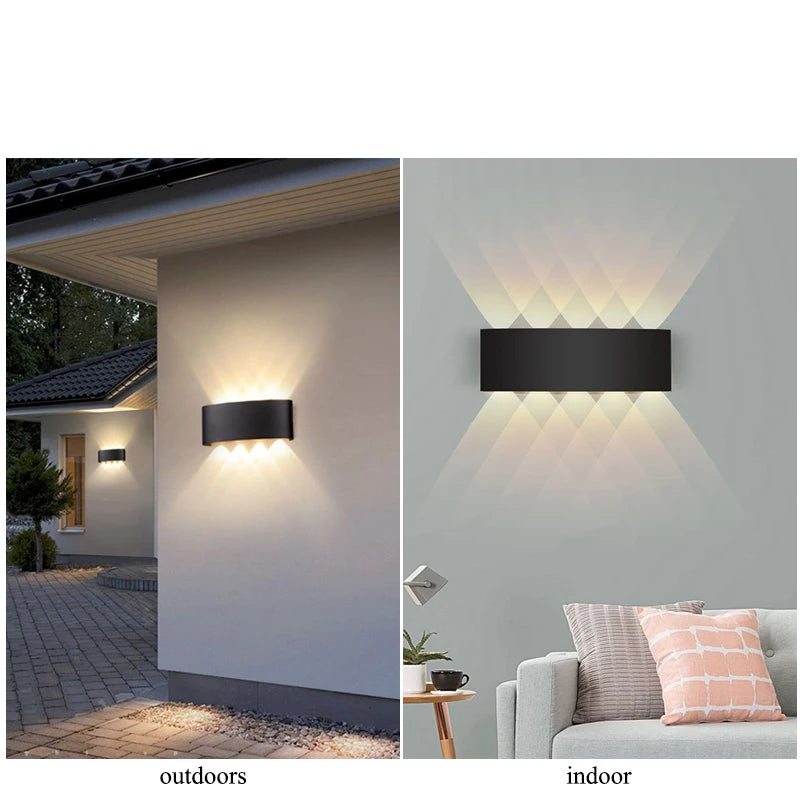 CowLost | product_id-led-wall-lamp-ip65-waterproof-up-down-light-indoor-outdoor-ac110-220v-plastic |6