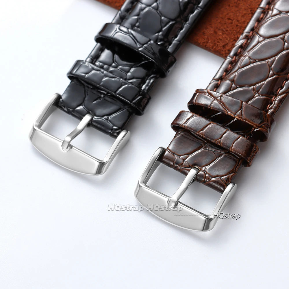 CowLost | product_id-unisex-crocodile-leather-smartwatch-strap-12-22mm-black-brown |11
